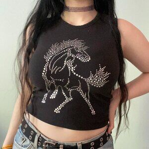 Vintage Old Navy Horse Tee sz S